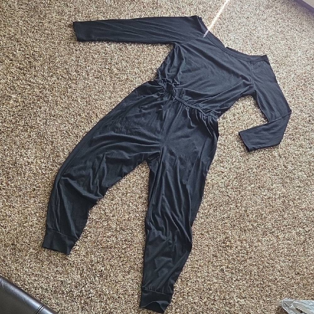 Black Long Sleeve Jumpsuit